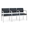 Lesro Lenox 3 Seat Tandem Seating W/ Arms, 64.5 in W 24.5 in L 32 in H LS3103 - alternate 1